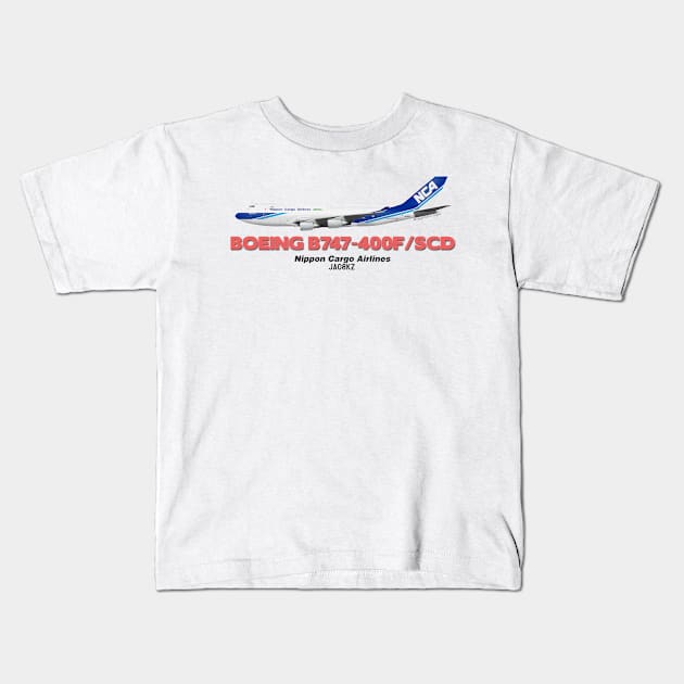 Boeing B747-400F/SCD - Nippon Cargo Airlines Kids T-Shirt by TheArtofFlying